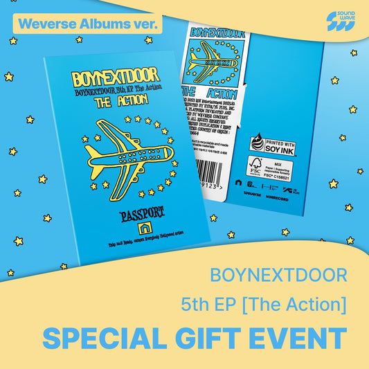 BOYNEXTDOOR - (Pre-Order) (Soundwave POB) 5th EP [The Action] Weverse Albums ver