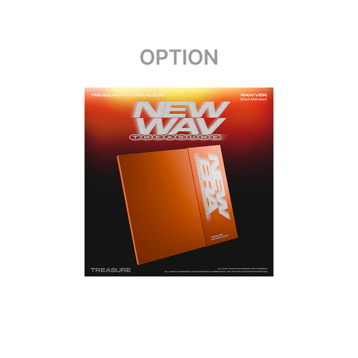 TREASURE - (PREORDER)(WEVERSE POB) 4th MINI ALBUM [NEW WAV] RAW VER.