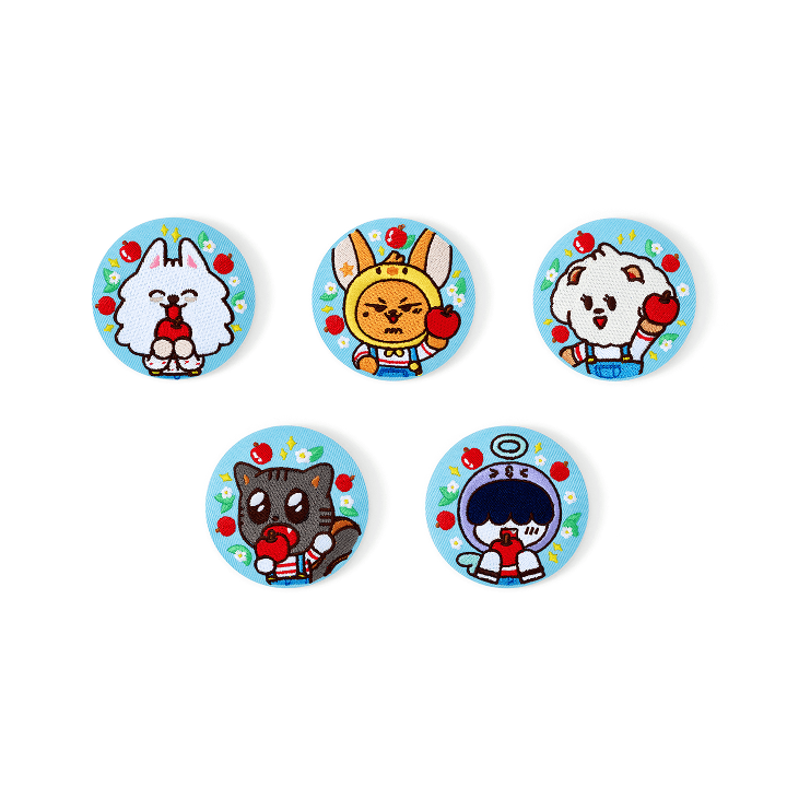 TXT - (PREORDER)[PPULBATU Hey! APPUL] EMBROIDERY CAN BADGE