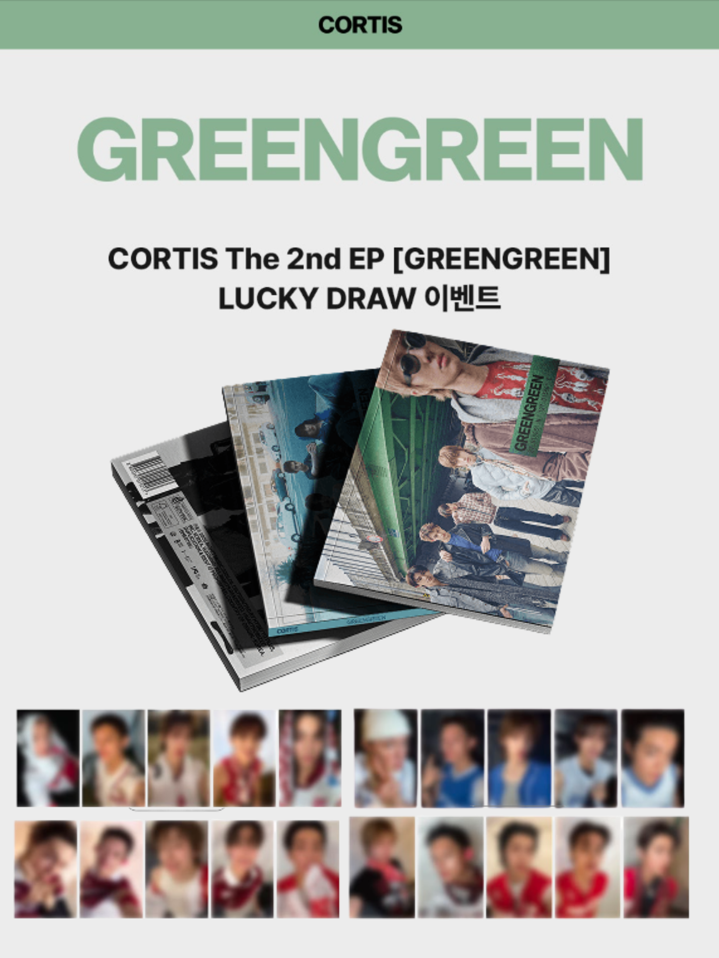 CORTIS - (PREORDER)(LUCKYDRAW 3.0) THE 2nd EP [GREENGREEN] PHOTOBOOK VER