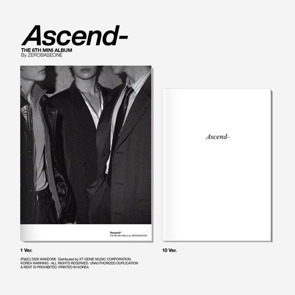 ZEROBASEONE - (PREORDER)(LUCKYDRAW EVENT) The 6th Mini Album [Ascend-] Photobook Ver.