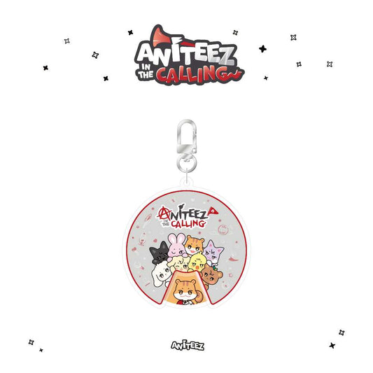 ATEEZ - -(Soundwave POB)(Pre-order) [ANITEEZ IN THE CALLING] MD ACRYLIC ROULETTE KEYRING