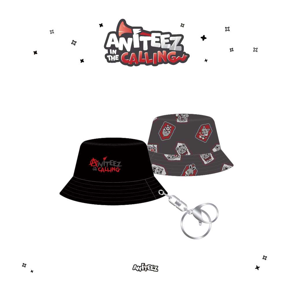ATEEZ - (Soundwave POB)(Pre-order) [ANITEEZ IN THE CALLING] MD BUCKET HAT KEYCHAIN
