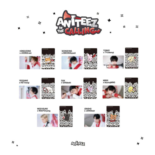 ATEEZ - (Soundwave POB)(Pre-order) [ANITEEZ IN THE CALLING] MD CARD COVER STICKER SET