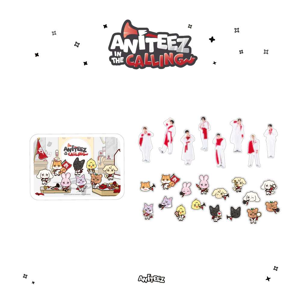 ATEEZ - (Soundwave POB)(Pre-order) [ANITEEZ IN THE CALLING] MD TIN CASE STICKER SET