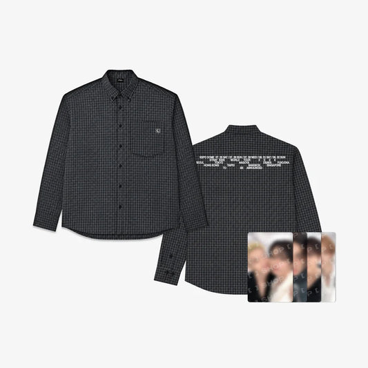 STRAY KIDS - (PREORDER) CHECK SHIRT [Stray Kids World Tour RUN IT SEOUL]