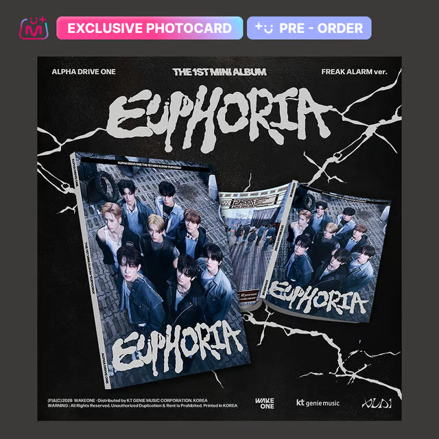 ALPHA DRIVE ONE - (PREORDER)(POB) 1st Mini Album [EUPHORIA] (FREAK ALARM Ver.)