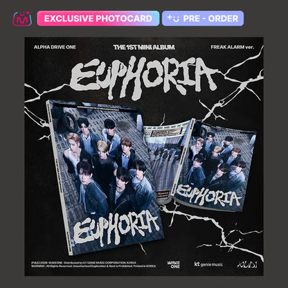 ALPHA DRIVE ONE - (PREORDER)(POB) 1st Mini Album [EUPHORIA] (FREAK ALARM Ver.)
