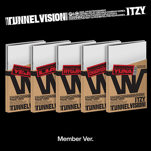 ITZY - (PRE-ORDER) ( FANS SHOP POB ) TUNNEL VISION ( MEMBER VER.  )