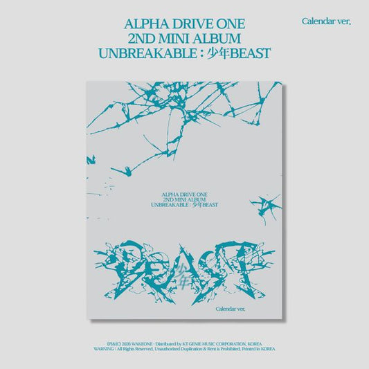 ALPHA DRIVE ONE -(PREORDER) 2nd Mini Album [UNBREAKABLE : 少年BEAST] (Calendar Ver.)